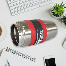 Steel Travel Mug / Tumbler / Cup, Double Walled With Rubber Grip 400ml.