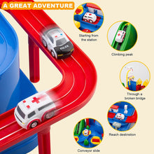 Car Adventure Toys, City Rescue Preschool Toy, Race Tracks for Boys, Parent-Child Interactive Kids Race Car Track Play sets (Adventure Toy)