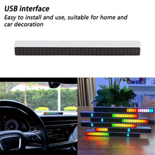 Rhythm Lights, AGC Automatic Gain Control 32 Colorful RGB Light Adjustable Pickup Rhythm Lights, RGB LED Voice-Activated Rhythm Light Car Home Sound Control Ambient Light (1 Pc)