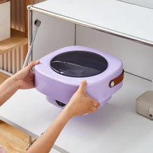 Mini Washing Machine Foldable Mini Washer with Drain Basket Portable Washing Machine Foldable for Laundry Travel Camping RV Baby Clothes