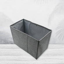 FOLDABLE STORAGE BOX WITH LID AND HANDLES, COTTON AND LINEN STORAGE BINS AND BASKETS ORGANIZER FOR NURSERY, CLOSET, BEDROOM, HOME