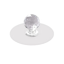 Clear Cabinet Drawer Knobs / Hook, Diamond Crystal Shaped Pulls Handles for Wardrobe, Kitchen, Cupboard, Bathroom Dresser, Furniture Door Window (1 Pc)