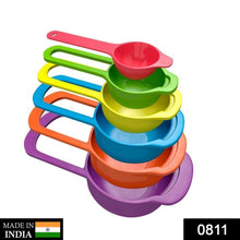 0811 Plastic Measuring Spoons for Kitchen (6 pack) 