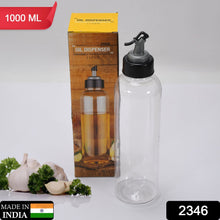 2346 Oil Dispenser Transparent Plastic Oil Bottle |  1 Liter 