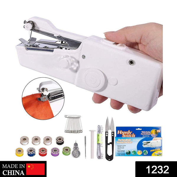 1232 Handheld Portable Mini Electric Cordless Sewing Machine for Beginners 