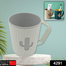 Multi-Purpose Plastic Cactus Cup, Brushing Cup, Cactus Look Toothbrush And Toothpaste Holder Bathroom Cup Cartoon Bathroom Cup With Slot Handle Toothbrush Holder For Bathroom (1 Pc)