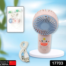 Mini Handheld Fan, Portable Rechargeable Mini Fan for Home, Office, Travel and Outdoor Use (1 Pc)