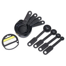 106 Plastic Measuring Cups and Spoons (8 Pcs, Black) Jyotin Enterprises