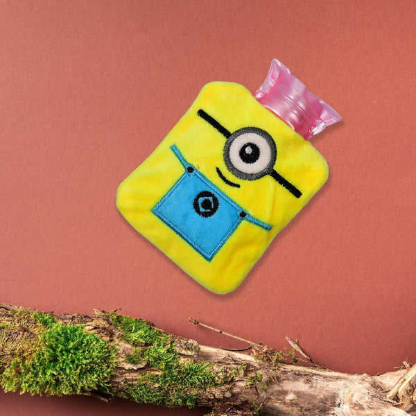 6506 Minions small Hot Water Bag with Cover for Pain Relief, Neck, Shoulder Pain and Hand, Feet Warmer, Menstrual Cramps. 