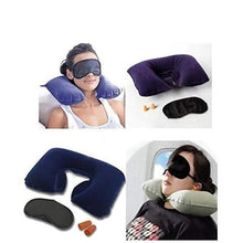 505 -3-in-1 Air Travel Kit with Pillow, Ear Buds & Eye Mask Jyotin Enterprises WITH BZ LOGO