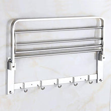 0491 Stainless Steel Folding Towel Rack Cum Towel Bar 18 Inch 