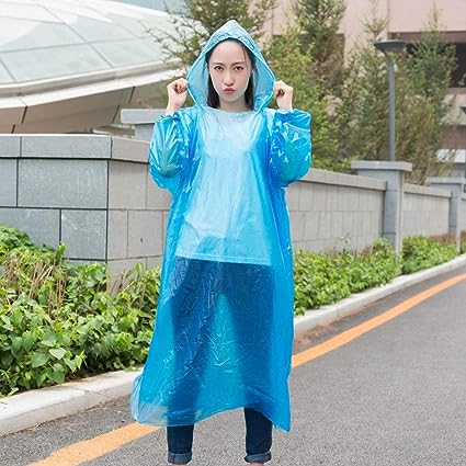 Portable Adult Rain Coat, Raincoat Waterproof Button Cardigan Portable Raincoat  Adult Outdoor Traveling Plastic Material Raincoat/Rain wear/Rain Suit for Outdoor Accessory (1pc)