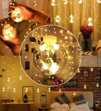 12  Wish Balls Window Curtain String Lights with 8 Flashing Modes Decoration for Home Decoration, Diwali & Wedding LED Christmas Light Indoor and Outdoor Light ,Festival Decoration (Plastic, Warm White)