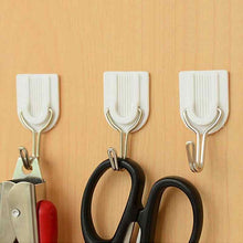 1627 Adhesive Sticker ABS Plastic Hook Towel Hanger for Kitchen/Bathroom 